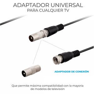 Antenna TV Digitale HD 1080P per Interni/Esterni, Ricevitore di Segnale in Plastica con Connettore di Alimentazione USB - Product Image 2