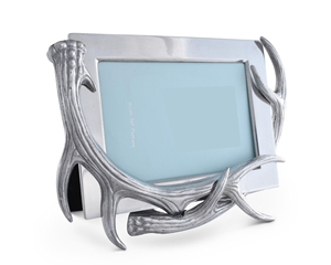 Cadre photo en aluminium plaqué argent en forme de rectangle Style fantaisie Look moderne Accent pour la maison Cadre photo décoratif - Product Image 3