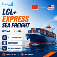 Agent d'expédition maritime LCL+Express Chine-USA, transitaire, sourcing 1688, consolidation, service porte-à-porte