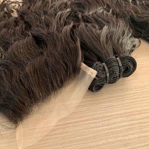 ผมต่อของผู้หญิงติดหนังกำพร้าเรียงตามแนวเส้นผม5*5จากอินเดีย - Product Image 1