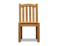 Chaise de restaurant en teck vieilli de haute qualité, design simple, prix de gros