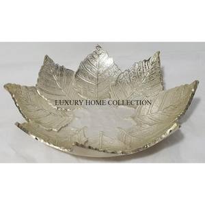 Intricate Antique-style Metal <b>Serving</b> <b>Bowls</b> with Bold Textures and One-of-a-kind Shapes for Elegant Gifting - Product Image 5