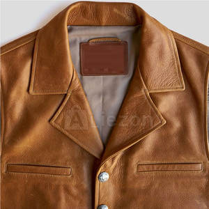 Nouveauté Gilet en cuir pour hommes Gilet en cuir véritable à séchage rapide pour hommes pour un look de cow-boy occidental - Product Image 6