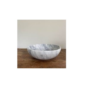 Tazón de Mármol Redondo para Servir en Fiestas, con Base de Madera, Ideal para Frutas y Alimentos en la Cocina del Hogar - Product Image 3