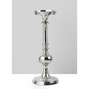 Pilier de bougie en aluminium Centre de table Vintage plaqué argent pour la maison et le mariage Décoration de table Pilier de bougie - Product Image 4