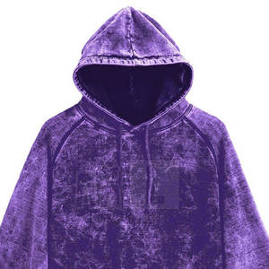 Sweat à capuche d'hiver personnalisé pour hommes, lavé à l'acide, 100% coton, pull-over Streetwear, mode écologique de haute qualité - Product Image 3