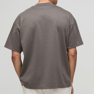 <b>High</b> Quality Blank Cotton StreetWear <b>Tshirt</b> Oversized Drop Shoulder T-shirt Custom Print logo HeavyWeight T Shirt for Men - Product Image 2