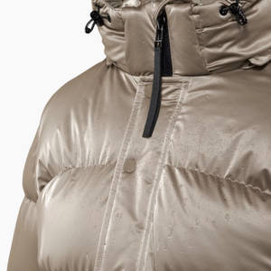 Blouson aviateur pour femme élégant, sur mesure, coupe-vent d'hiver, fermeture éclair, bouton, rembourrage en coton, imperméable, coupe-vent - Product Image 3