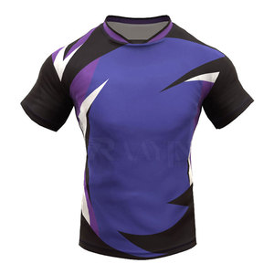 Ensembles de rugby de qualité supérieure, design gratuit, personnalisés, 100% polyester, sublimation, respirant, séchage rapide, maillot d'équipe, uniforme d'entraînement de rugby - Product Image 3