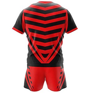 Venta caliente de la mejor calidad Último diseño Conjuntos de Rugby Hecho a medida 100% Poliéster Sublimación Entrenamiento Rugby Uniforme - Product Image 4