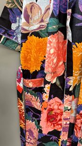 เสื้อคลุมอาบน้ำชุดคลุมยาวสไตล์กิโมโนสำหรับผู้หญิงชุดเดรสยาวซักได้ทำจากผ้าฝ้าย100% หรูหราสำหรับฤดูร้อน - Product Image 5