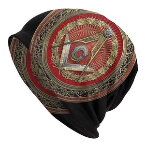 Gorro Masónico de Punto para Adultos, de la 3ra Dírección Masónica, con Joyas Plateadas, Transpirable, Impermeable, Color Personalizado, para las 4 Estaciones - Product Image 3