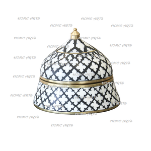 Designer Bone Inlay Plat De Service Alimentaire Meilleure Qualité Taille Personnalisée Hot Pot Pour La Maison Hôtel - Product Image 3