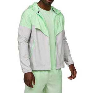 Logo personnalisé fermeture éclair en polyester coupe-vent ensemble court survêtement survêtement tissu tissé décontracté manches longues pour hommes 2026 - Product Image 1