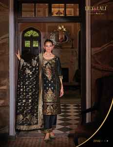 ชุดเล่น Salwar ผ้าไหมผ้าแจ็คการ์ด Banarasi ดีไซน์เนอร์ล่าสุด - Product Image 2