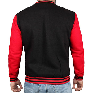 High Quality Custom Canvas Letterman Varsity <b>Jacket</b> for <b>Men</b> Women Chenille Embroidery Stand Collar Winter Ready Cotton Sleeves - Product Image 2