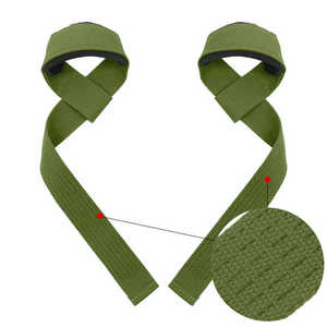 Sangles de musculation en coton de qualité supérieure, résistantes, réglables, antidérapantes, acceptant la personnalisation du logo, fabriquées au Pakistan - Product Image 3