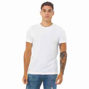 Camiseta básica de 100% algodón con cuello redondo unisex, camiseta informal cómoda de tela de punto suave de 250GSM para hombres y mujeres - Product Image 6