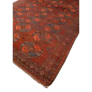 พรมขนสัตว์ถักมือ Kiaan ขนาดใหญ่ 9x12 ฟุต รูปทรงสี่เหลี่ยมผืนผ้า ลายเรขาคณิตนามธรรม สำหรับทางเข้าบ้าน โถงทางเดิน รุ่น Paem-86 สีแดง - Product Image 2