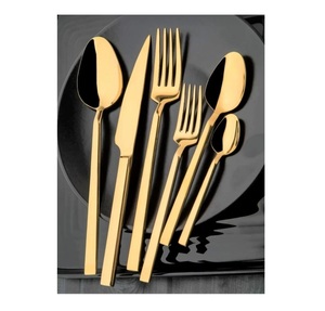 Juego de Cubiertos de Cocina de Alta Calidad Personalizado, Apto para Lavavajillas, de Acero Inoxidable 410, 6 Piezas, Cubiertos de Lujo Plateados para Restaurante - Product Image 1