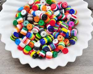 Perles en résine d'ange écologiques de couleurs mélangées, légères et durables, avec motifs floraux intégrés, pour la création artistique de bijoux DIY - Product Image 3