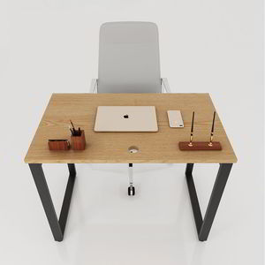 Pieds de table rectangulaires en fer HCRT001, 100x60cm, style industriel, assemblage requis - Product Image 3
