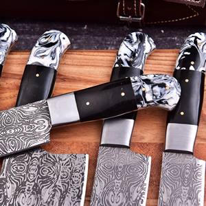 Venta al por mayor de cubertería personalizada OEM ODM: Fábrica profesional de cuchillos de acero de Damasco con nuevo mango de Damasco - Product Image 3