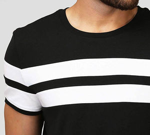 Camiseta de algodón de verano para hombre, camisetas OEM de tela de punto de Color sólido con cuello redondo y diseño personalizado más vendidas - Product Image 6