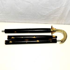 Tête de serpent nautique poignée en laiton cannes de concepteur bâton de marche en bois cannes nautiques vintage utiliser pour les aînés parents âgés - Product Image 4