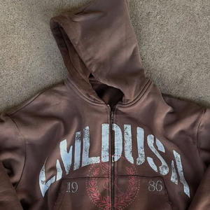 เสื้อฮู้ดแบบรูดซิปสำหรับผู้ชายเสื้อฮู้ดพิมพ์ลายสำหรับผู้ชาย - Product Image 6