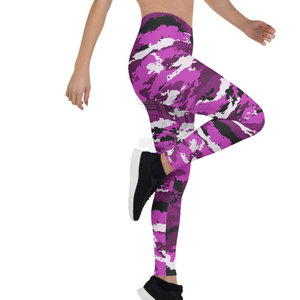 ออกแบบเลกกิ้งของคุณเอง เนื้อผ้าทึบ ระบายอากาศ แห้งเร็ว เป็นมิตรกับสิ่งแวดล้อม ราคาประหยัด ผลิตจากสแปนเด็กซ์/โพลีเอสเตอร์ สำหรับผู้หญิง - Product Image 3