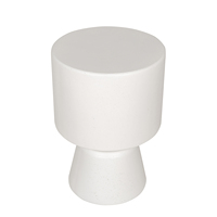 Nouvelle conception de table d'appoint ronde en fibrociment moderne, mobilier d'extérieur pour cuisine, hôtel, hôpital et salle à manger, emballage personnalisé