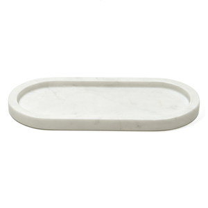 Plateau de service élégant en marbre naturel fabriqué à la main Design moderne idéal pour l'organisation de la table Décoration intérieure et les cadeaux de luxe - Product Image 2