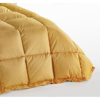 Couette d'automne en duvet moyen fabriquée en Italie, housse 100% coton, couleur unie, écoresponsable, douce, 180x260cm, également disponible en marque privée