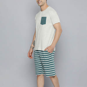 Conjunto de Verano Personalizable para Hombre, 100% Algodón, Informal, Transpirable, de Secado Rápido, Camisetas y Pantalones Cortos de Alta Calidad, Logotipo Personalizado, Color Sólido - Product Image 2