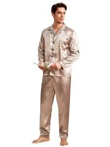 2025 nouveaux hommes coton pyjama ensemble-printemps/automne mince à manches longues vêtements de nuit deux pièces vêtements de détente pour hommes - Product Image 5