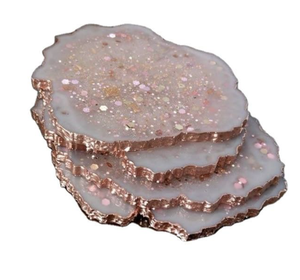 Sous-verre en résine MOP pour tasse à thé, tapis de table pour la décoration de la maison et de la cuisine, modèle indien - Product Image 5