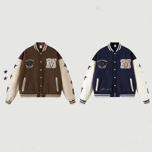 Chaqueta Varsity de Béisbol Estilo Vintage, Impermeable y Resistente al Viento, con Bordado Chenille Personalizado OEM 2026 - Product Image 4