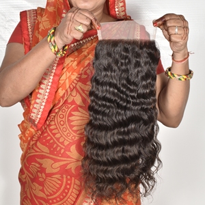 2025 exportation meilleure qualité fermeture cheveux bouclés vagues douces longue durée lisse soyeux épais stock complet à vendre du fournisseur d'usine - Product Image 1