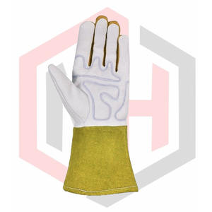 Guantes de cuero industriales con palma reforzada y puño de seguridad - Product Image 2