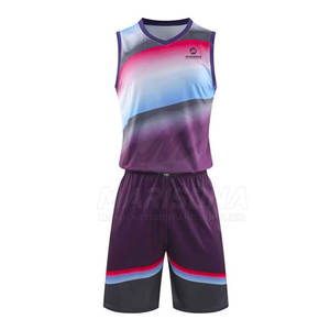 Uniforme de Baloncesto de Color Sólido, Uniforme de Baloncesto Económico, Uniforme de Baloncesto Ligero - Product Image 1