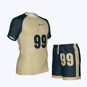 Ensemble de vêtements de sport pour hommes en polyester respirant à séchage rapide avec impression de logo personnalisée de haute qualité pour le volley-ball en plein air - Product Image 2