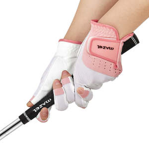 Gants de golf sans doigts personnalisés avec logo pour femmes, protection des ongles, nouvelle arrivée, adhérence supérieure, en cuir Cabretta. - Product Image 4