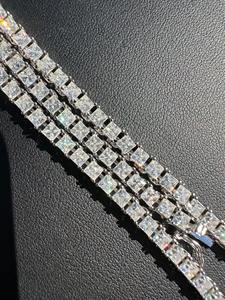 Elegante Collar de Cadena de Tenis con Diamantes de Moissanita con Corte Princesa VVS y Plata de Ley 925, Brillante, para Regalo de Cumpleaños para Mujer - Product Image 2