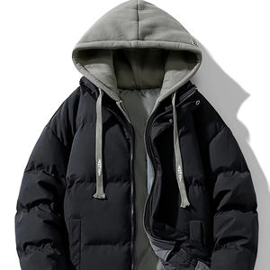 Chaqueta bomber de cuero personalizada directa de fábrica para hombre, transpirable e impermeable, estilo Hip Hop para invierno, precio al por mayor - Product Image 1