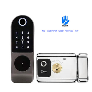 Serrure intelligente Serrure numérique Serrure en alliage de zinc Empreinte digitale Carte RFID Accès par code PIN Clé mécanique Application Tuya <span class=keywords><strong>WiFi</strong></span> Application TTlock Télécommande - Product Image 4