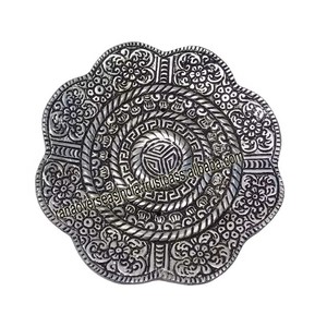 Best Selling Premium Quality Decorative Metal Flower Style Incense Burner Plate Ideal for <b>Spa</b> Yoga Meditation And Home Decor - Product Image 4