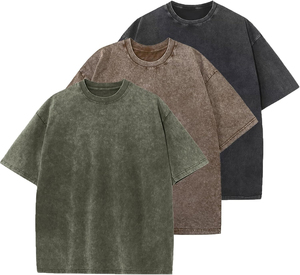 Haute qualité hommes T-Shirt dernière Collection nouveauté hommes lavage à l'acide T-Shirt vente chaude manches courtes hommes lavage à l'acide T-Shirt - Product Image 5