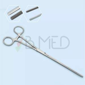 Fórceps Intestinales Mayo Robson de Acero Inoxidable de 10 Pulgadas, Dentaduras Longitudinales Curvas, Quirúrgicas Hemostáticas Certificadas CE - Product Image 3