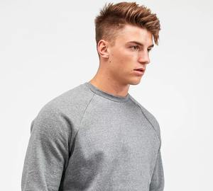 Sweat-shirt à col rond surdimensionné pour homme, 80% coton, 20% polyester, molleton, ample, épaules tombantes, streetwear, décontracté, hiver, OEM, marque privée - Product Image 6